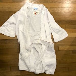 Brand new light waffle robe size xs